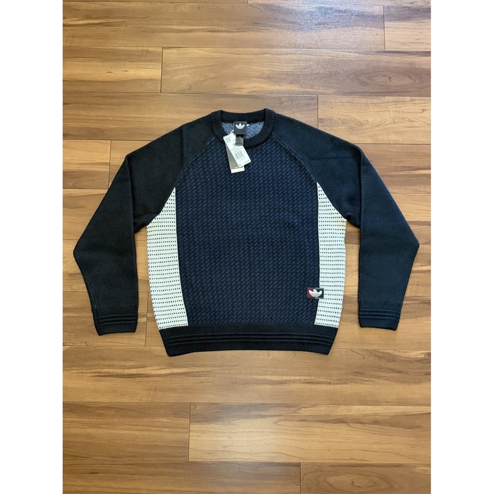 NWT Adidas Shmoofoil Fully Fashioned Crewneck Sweater Acrylic Unisex Size Medium